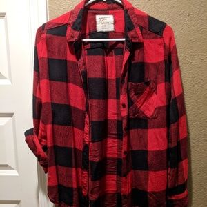 Black and Red Arizona flannel
